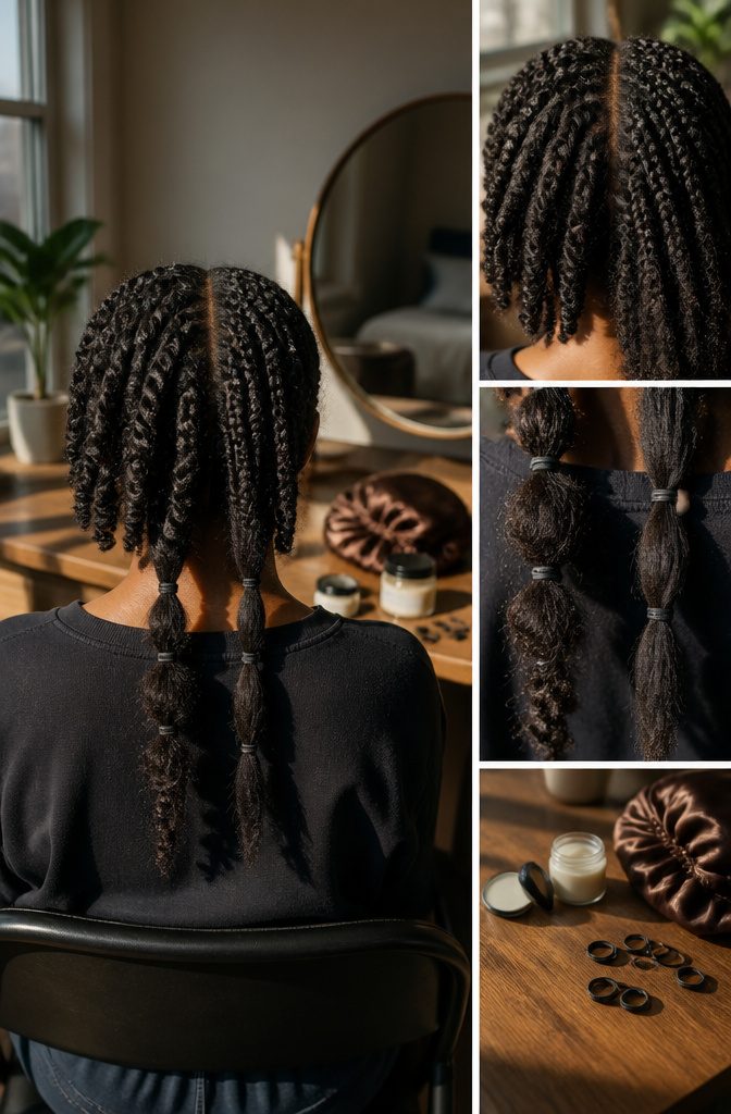 Natural 4B and 4C hair arranged to show their coil patterns
