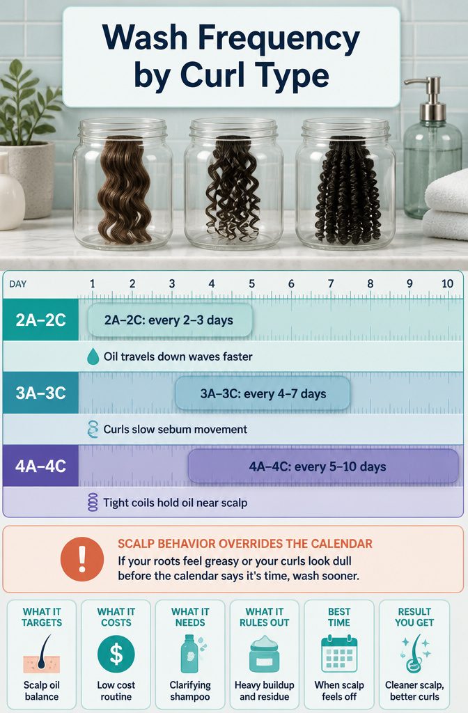 Washing Schedules by Curl Type