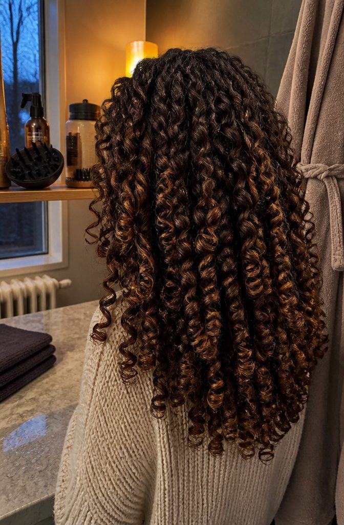 3B hair with springy ringlets about the diameter of an index finger