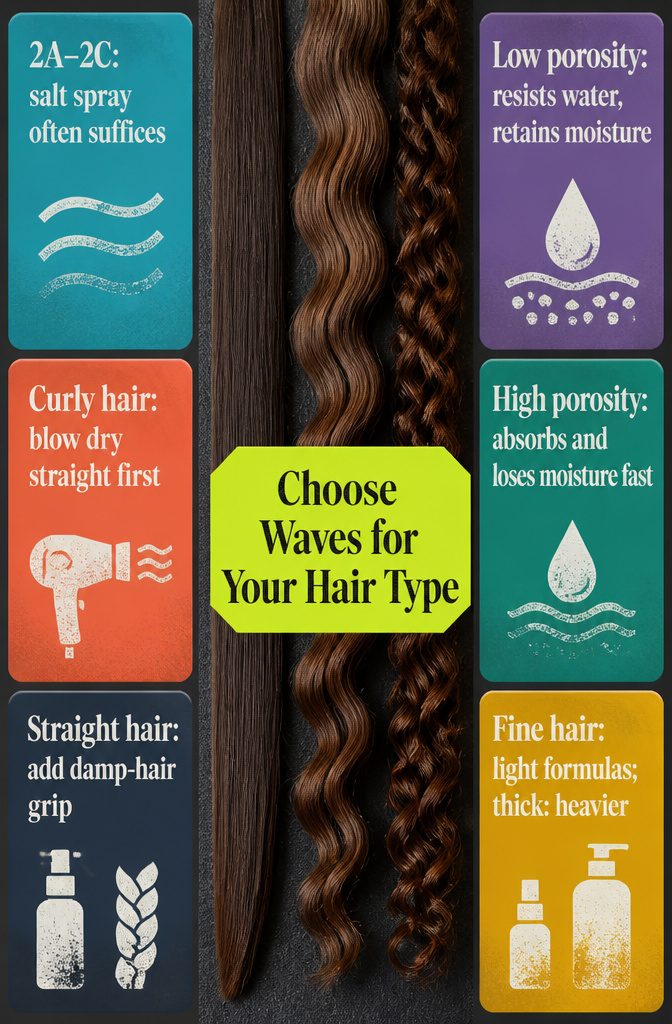Hair type guide for straight wavy and curly hair